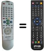 Télécommande équivalente Sharp RRMC-GA026WJSA
