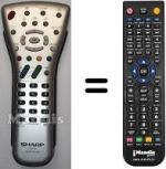 Télécommande équivalente Sharp LC32P55E