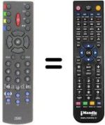 Télécommande équivalente Hypson HY1628NX