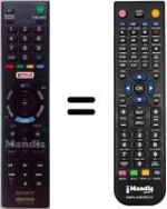 Mando a distancia equivalente Sony KDL-22CX32D