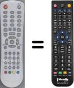 Replacement remote control DGM LTV-1929WHTC