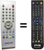 Replacement remote control Roadstar REMCON044