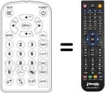 Mando a distancia equivalente Lenoir TVC72 LCD MASTER PLUS