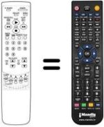 Replacement remote control Roadstar TLV1405