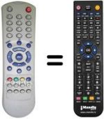 Replacement remote control Amstrad TV21EC4