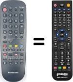 Replacement remote control Panasonic TX-21S3TF