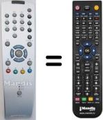 Mando a distancia equivalente Grundig XENTIA 82 FLAT MFW82-430 / 8