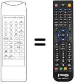 Télécommande équivalente Prosonic CTV2800