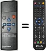 Mando a distancia equivalente Grundig T51-743EURO
