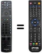 Télécommande équivalente REMCON1268