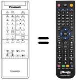 Télécommande équivalente Panasonic TZS4EK001