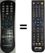 Mando a distancia equivalente Techwood TH1909BT