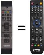 Télécommande équivalente Telefunken RC3902