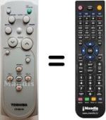 Télécommande équivalente Toshiba TLP-T70M