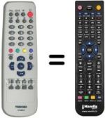 Mando a distancia equivalente CT-90279