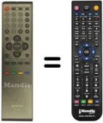 Mando a distancia equivalente CT-8015