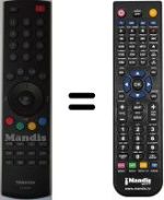 Mando a distancia equivalente Toshiba 32AV500PS