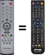 Télécommande équivalente Toshiba V20096228