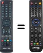 Mando a distancia equivalente United LED32SK30