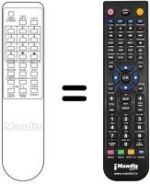 Mando a distancia equivalente Amstrad VCR3002