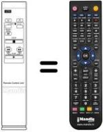 Télécommande équivalente Blaupunkt RTV316BA
