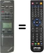 Télécommande équivalente Panasonic VEQ1100