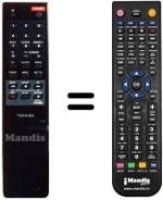 Mando a distancia equivalente Toshiba V121S