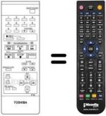 Mando a distancia equivalente Toshiba 7014-8347