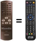 Mando a distancia equivalente Toshiba V220W