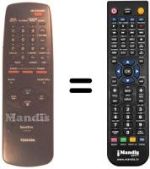 Télécommande équivalente Toshiba V427G