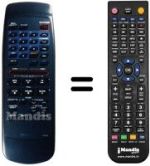 Télécommande équivalente Toshiba V400