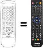 Mando a distancia equivalente Toshiba V828G