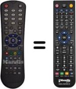 Replacement remote control RC1242