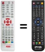 Télécommande équivalente REMCON896