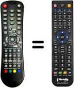 Télécommande équivalente Mitsai SUP9059
