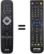 Télécommande équivalente Philips 37PFL4007H