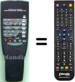 Replacement remote control Yamaha RX495RDS