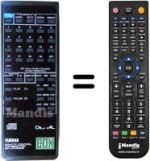 Mando a distancia equivalente Yamaha CDX-630E