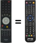 Télécommande équivalente Toshiba 42WL66Z
