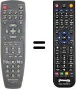 Télécommande équivalente RC3100DV