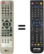 Télécommande équivalente LG 6710CDAK11C