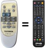 Mando a distancia equivalente Telefunken TSP-610 REMOTE