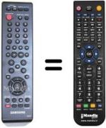 Télécommande équivalente Samsung DVD-R145