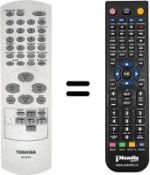 Mando a distancia equivalente Toshiba SD-130ESE1