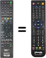 Mando a distancia equivalente Sony RDR-DC105