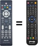 Télécommande équivalente Philips DVD-R3595H