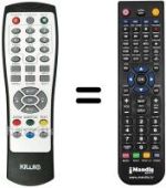 Replacement remote control Akai AK-SCART20