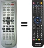 Replacement remote control Amstrad DVD330