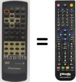 Mando a distancia equivalente Pioneer DV525