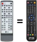 Mando a distancia equivalente LG FE3500WE